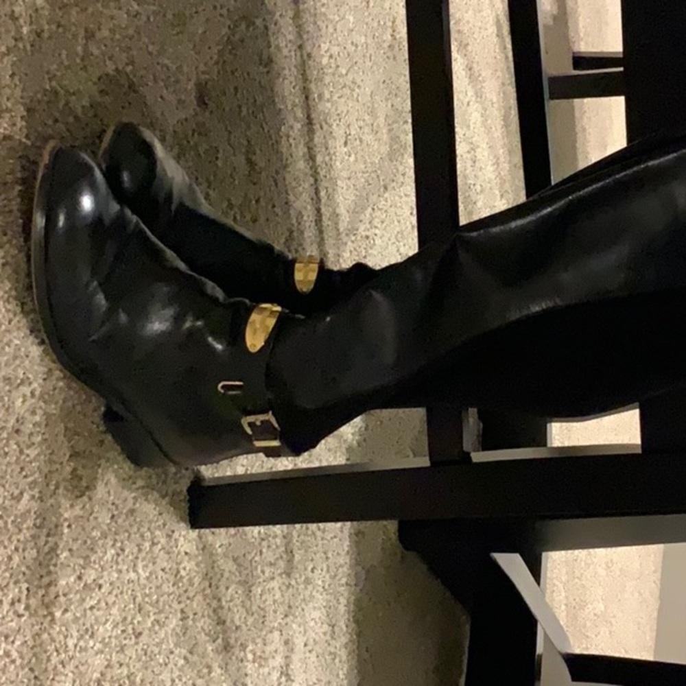 Black Leather Women's Boots